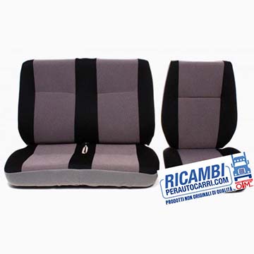 Housses de siège grises pour les camions IVECO sur le site de Camac Cie